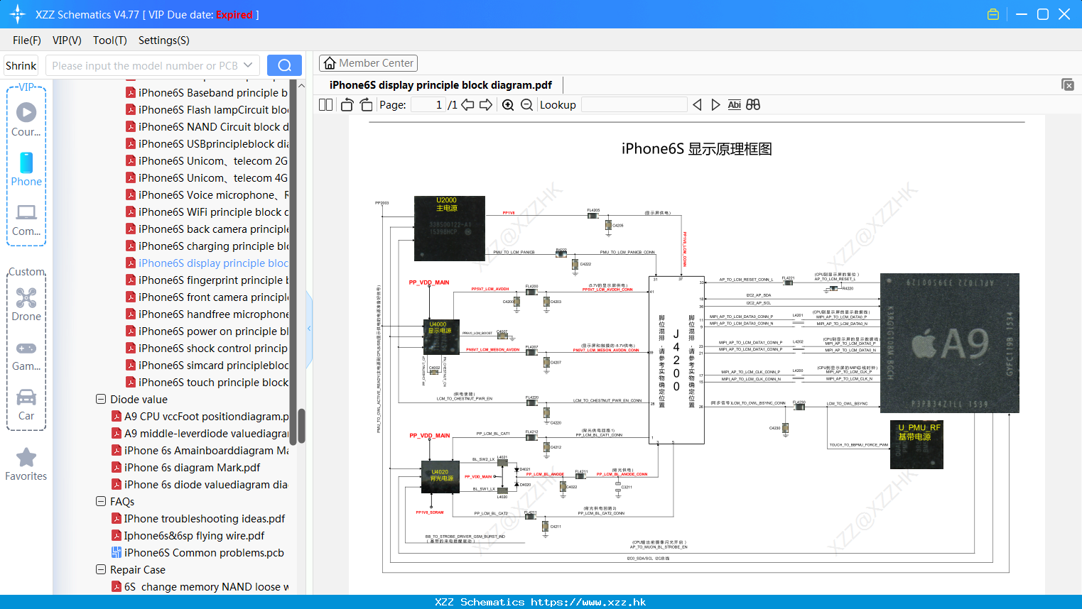 IPhone6S Display Principle Block Diagram